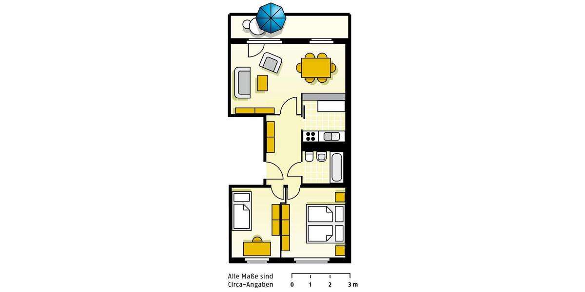 Nur sechs Stufen in die neue Wohnung! Ab 01.03.2026 zu vermieten! 3 zimmer
