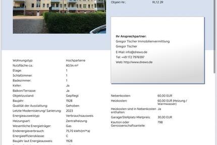 Wohnung in 08058 Zwickau 2 zimmer