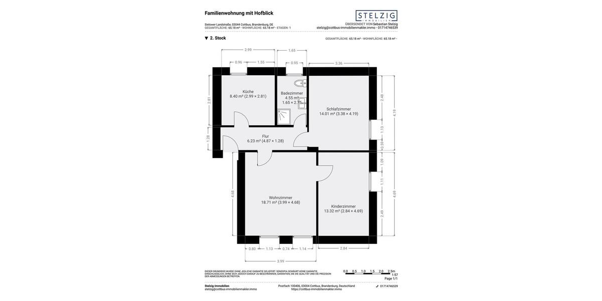 Familienwohnung mit Hofblick 3 zimmer