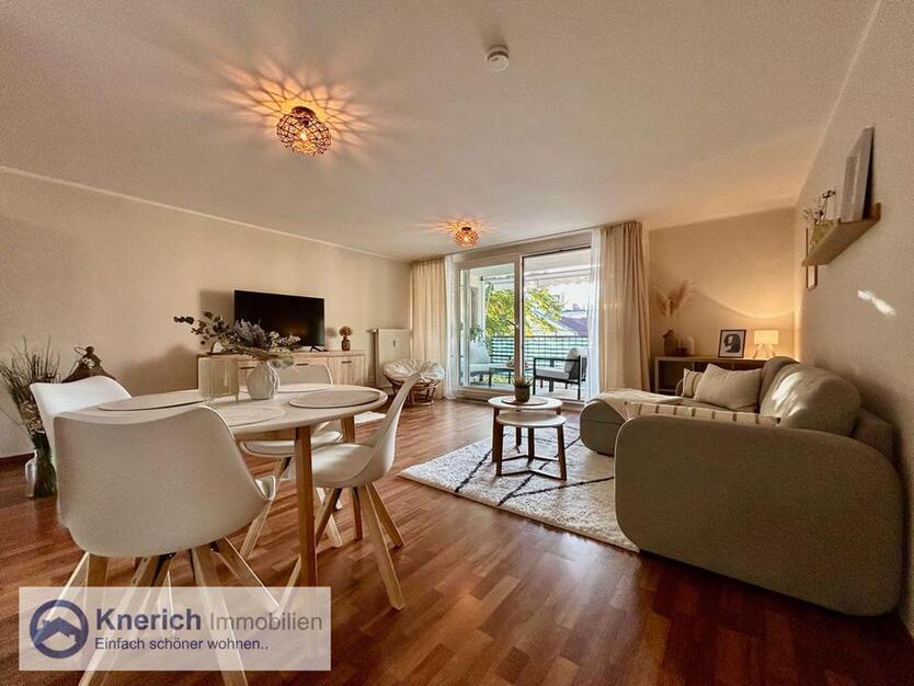 Wohlfühlen auf Zeit - stilvoll möblierte 2-Raumwohnung mit XXL Balkon und KFZ Stellplatz in Cottbus zimmer