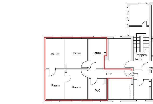 Attraktive Bürofläche in bester Lage am nördlichen Cottbuser Bahnhofsausgang zu vermieten! 5 zimmer