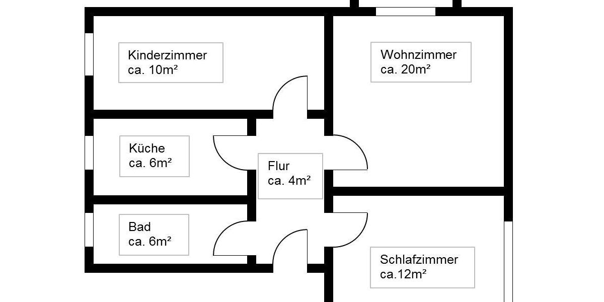 Etagenwohnung Schleife - 3 Zimmer, 62 m&sup2;, 429&euro; | Angebot:26338035