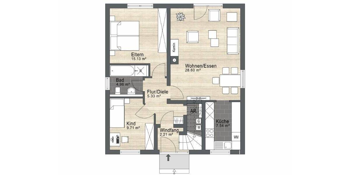 Einfamilienhaus Cottbus Groß Gaglow - 5 Zimmer, 123 m&sup2;, 389.000&euro; | Angebot:25680333