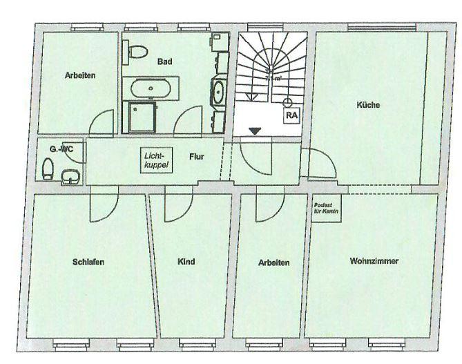 Etagenwohnung Cottbus - 5 Zimmer, 102 m&sup2;, 280.000&euro; | Angebot:26822163