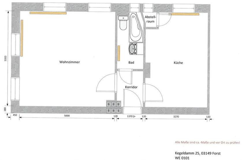 Helle kleine-Single Wohnung zimmer