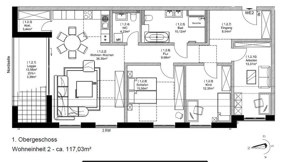 Etagenwohnung Burg (Spreewald) - 4 Zimmer, 118 m&sup2;, 1.357&euro; | Angebot:12111350