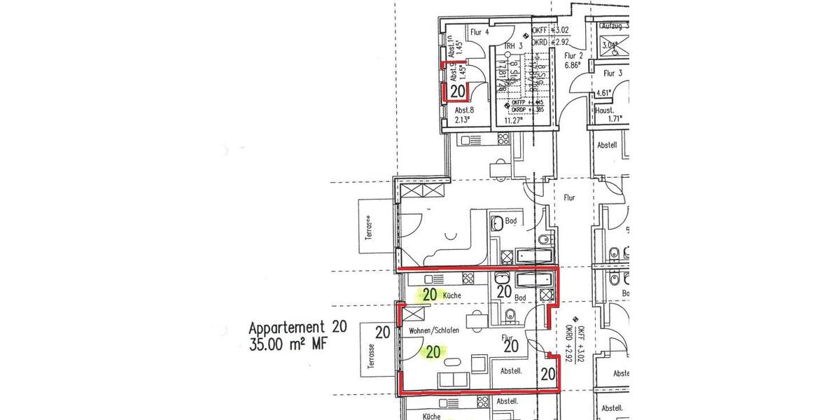 Etagenwohnung Cottbus - 1 Zimmer, 35 m&sup2;, 368&euro; | Angebot:26665728