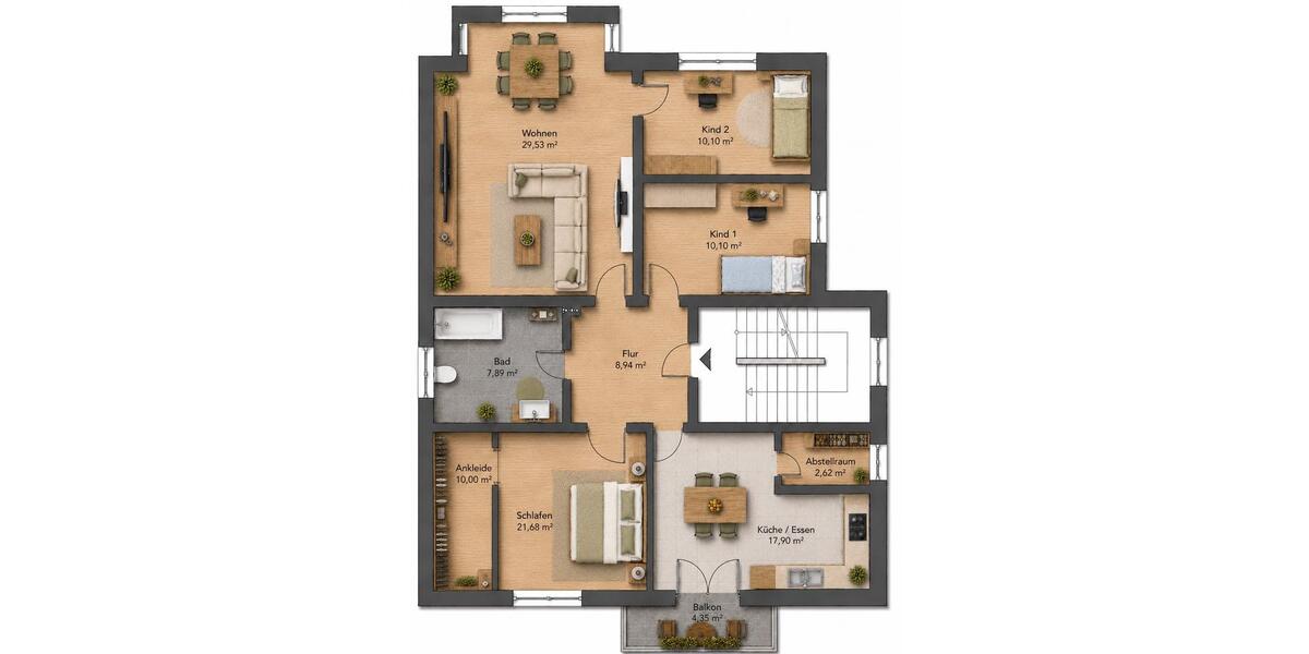 Etagenwohnung Cottbus Sachsendorf - 4 Zimmer, 111 m&sup2;, 350.000&euro; | Angebot:27049118