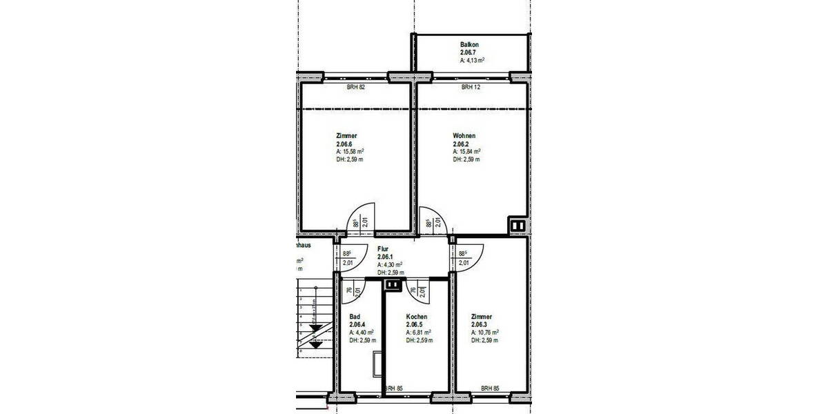 Etagenwohnung Schleife - 3 Zimmer, 60 m&sup2;, 170&euro; | Angebot:26790501