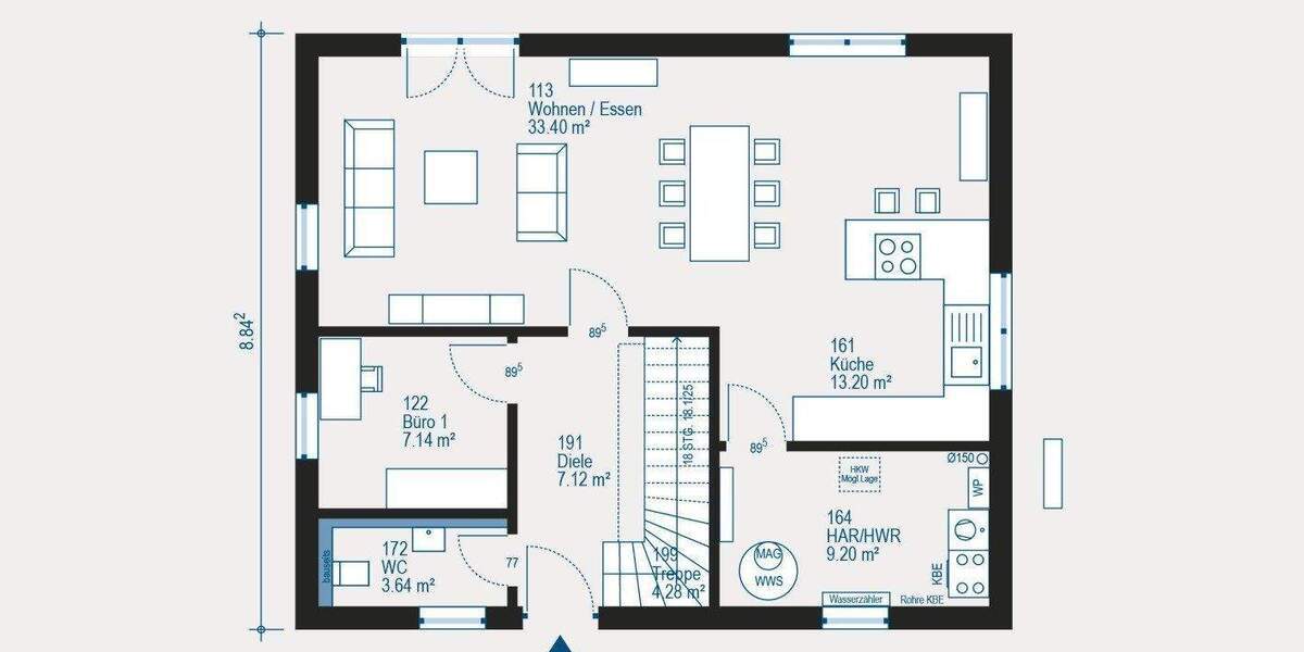 Gut geschnittenes, modernes Traumhaus in Cottbuser Traumlage - maßgeschneidert & energieeffizient. 5 zimmer
