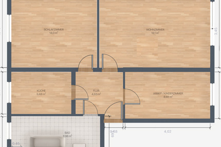 Wohnung Großräschen - 3 Zimmer, 59 m&sup2;, 365&euro; | Angebot:25571462