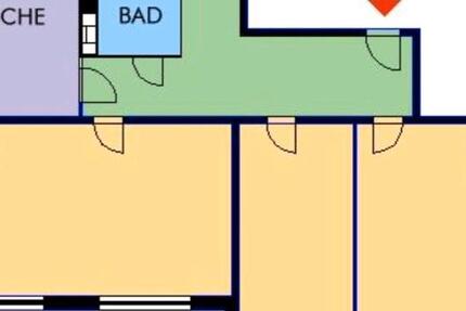 3 Raum Wohnung zimmer