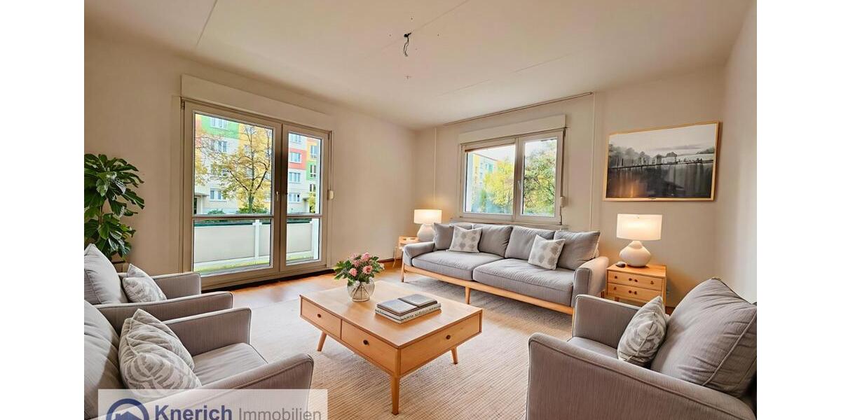 Etagenwohnung Cottbus Merzdorf - 3 Zimmer, 61 m&sup2;, 460&euro; | Angebot:25483983