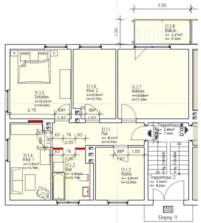 4-Zimmerwohnung mit Balkon in Schipkau – nah an BASF & DEKRA