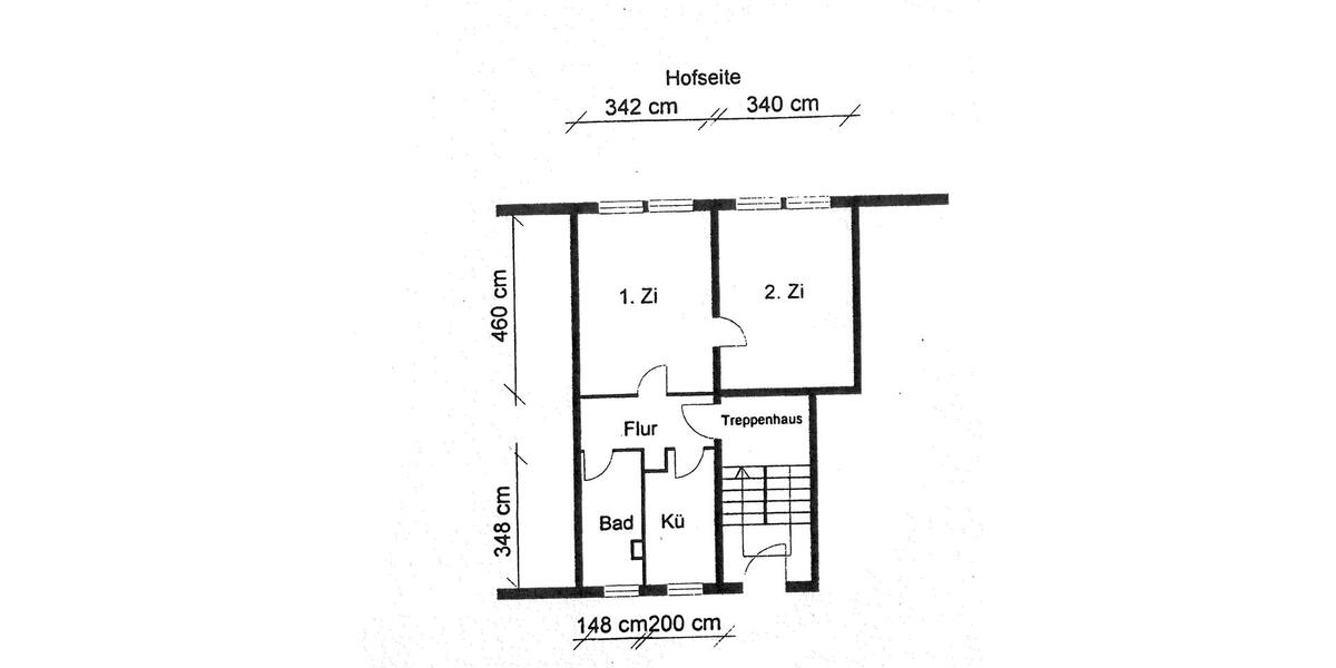 Etagenwohnung Forst (Lausitz) - 2 Zimmer, 46 m&sup2;, 277&euro; | Angebot:21636556