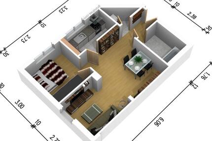 Wohnung Forst (Lausitz) - 1 Zimmer, 43 m&sup2;, 430&euro; | Angebot:24560952