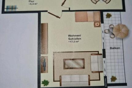 Wohnung Vetschau/Spreewald Spreewald - 1 Zimmer, 41 m&sup2;, 415&euro; | Angebot:24785059