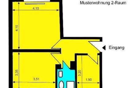 Wohnung Forst (Lausitz) Forst-Stadt - 2 Zimmer, 42 m&sup2;, 273&euro; | Angebot:19303706