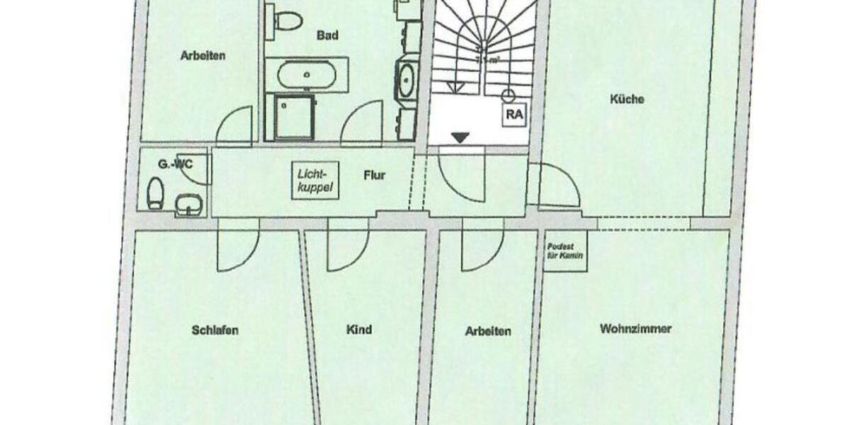 Etagenwohnung Cottbus - 5 Zimmer, 102 m&sup2;, 320.000&euro; | Angebot:25269216