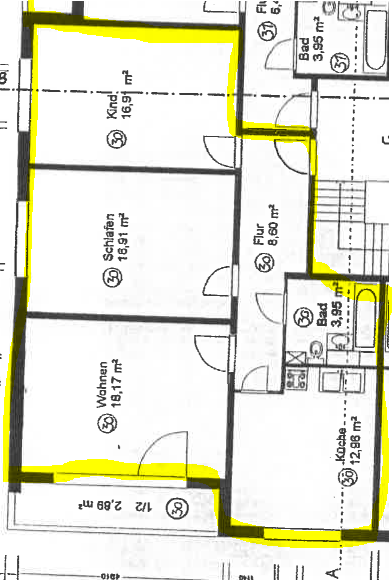 Drei Räume, ein Zuhause: Komfort trifft Flexibilität. 3 zimmer