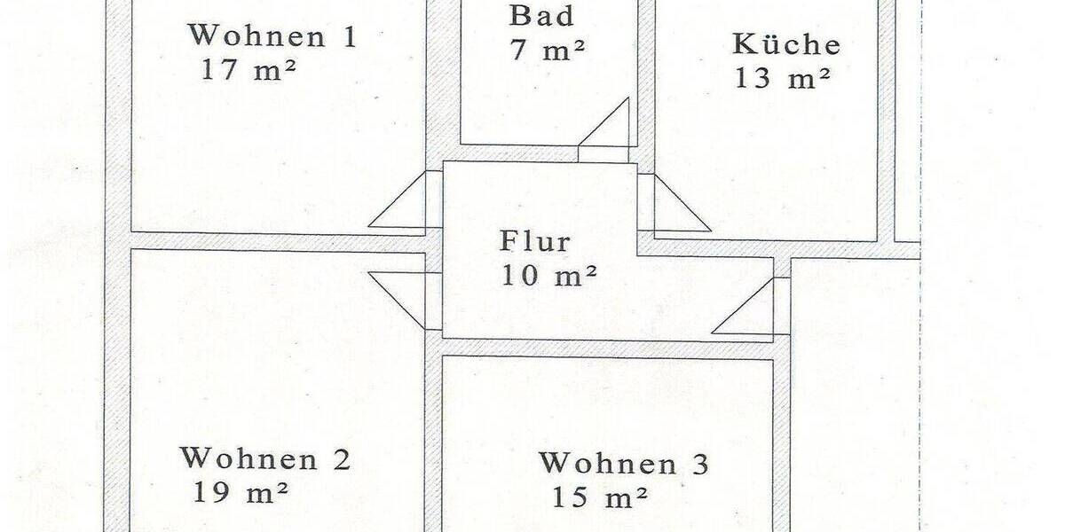Etagenwohnung Großräschen - 3 Zimmer, 81 m&sup2;, 611&euro; | Angebot:26675012