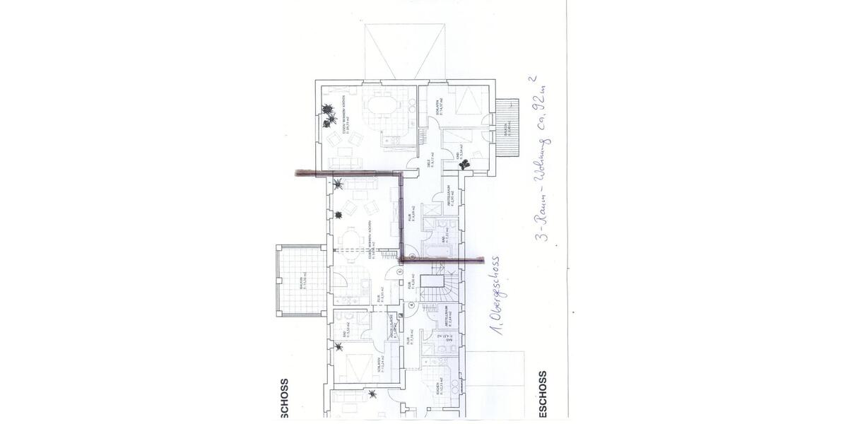 Etagenwohnung Lieberose - 3 Zimmer, 92 m&sup2;, 500&euro; | Angebot:26564313