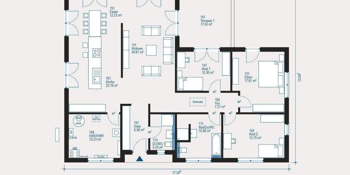 Bungalow Vetschau/Spreewald Koßwig - 4 Zimmer, 159 m&sup2;, 308.449&euro; | Angebot:24910460