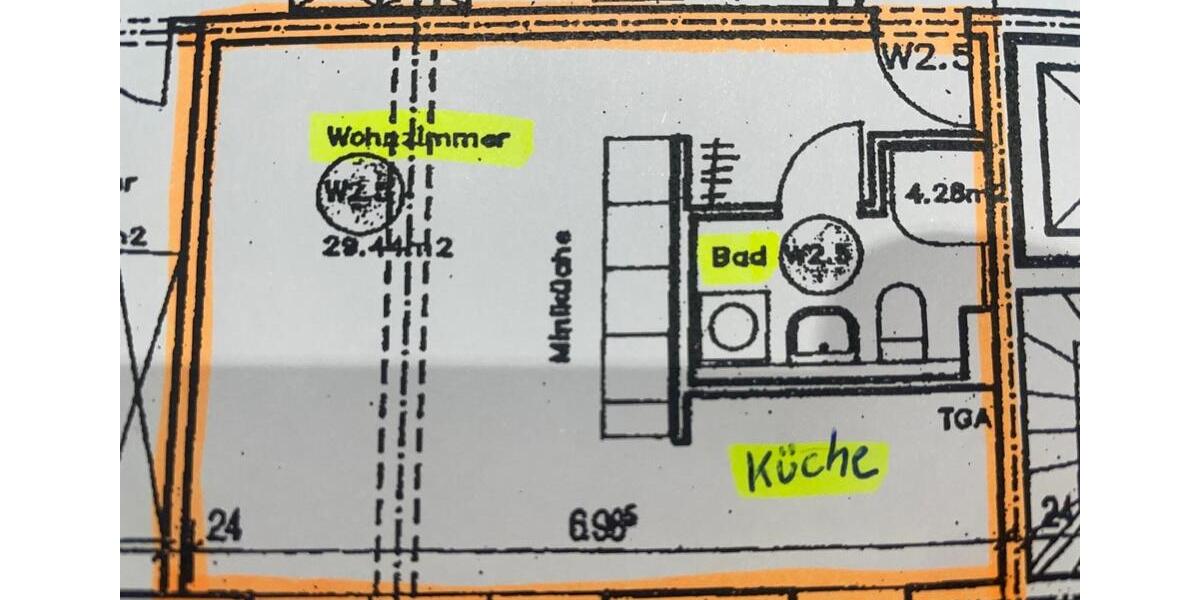 Etagenwohnung Cottbus - 1.5 Zimmer, 34 m&sup2;, 350&euro; | Angebot:24490742