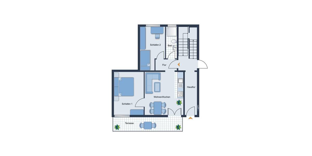 Etagenwohnung Cottbus Branitz - 3 Zimmer, 46 m&sup2;, 230.000&euro; | Angebot:25768572