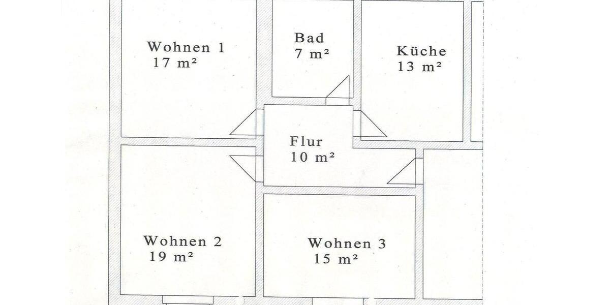 Etagenwohnung Großräschen - 3 Zimmer, 82 m&sup2;, 611&euro; | Angebot:26662170