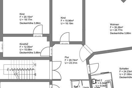 Wohnung cottbus Brunschwig - 5 Zimmer, 152 m&sup2;, 1.440&euro; | Angebot:25724818