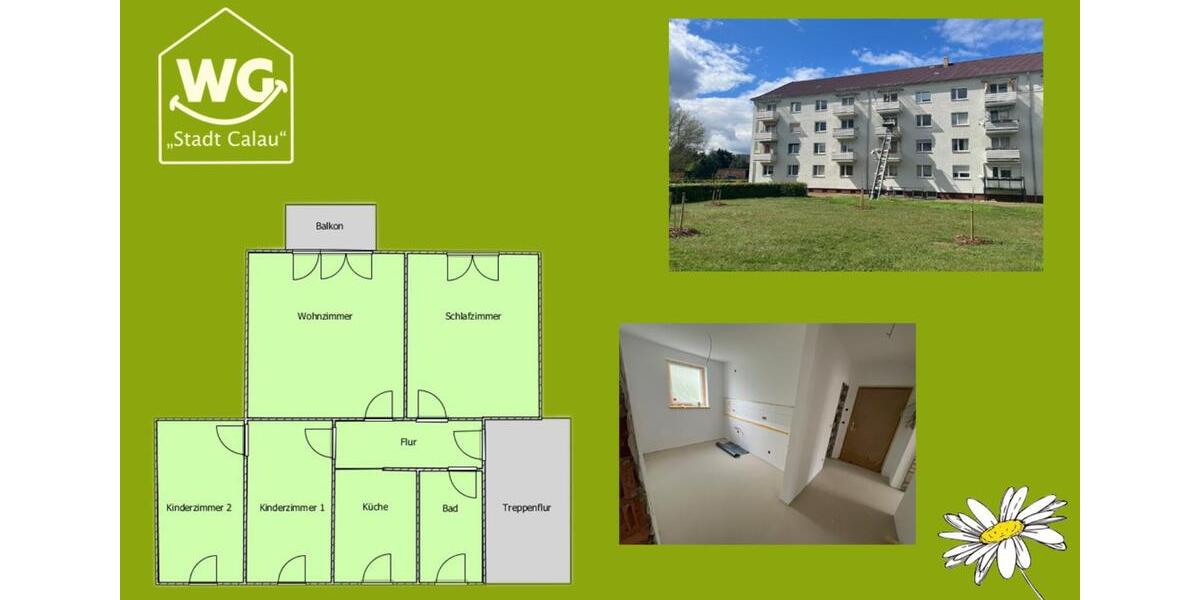 4 Zimmer frisch saniert 4 zimmer