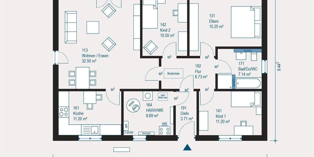 Neubau ohne Stufen- Komfort im Bungalow. Bau in Cottbus. 4 zimmer
